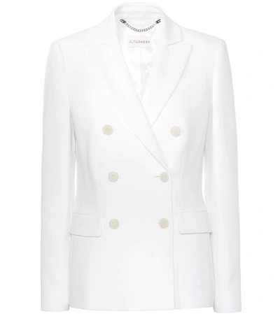 Altuzarra Indiana Double-breasted Cady Blazer In White