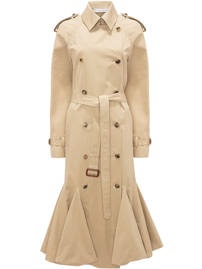 Jw Anderson Bubble Hem Trench Coat, How To Hem A Trench Coat