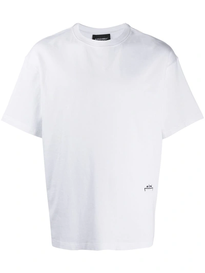 A-cold-wall* Logo-embroidered Cotton-jersey T-shirt In White