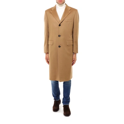 Kiton Tailored Coat In Brown