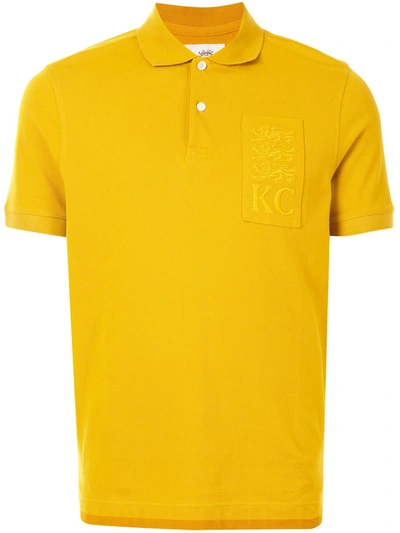 Kent & Curwen Embroidered Logo Polo Shirt In Yellow