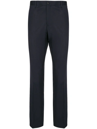 Kent & Curwen Straight-leg Tailored Trousers In Black