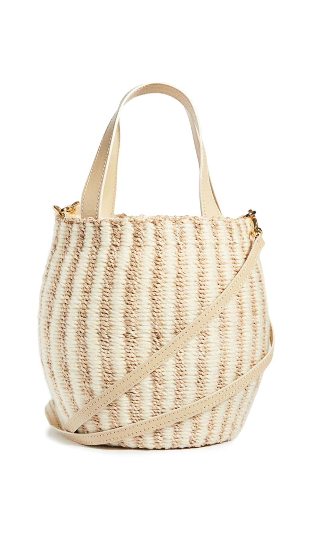 Kayu Tayla Mini Straw Bucket Bag In Beige ModeSens