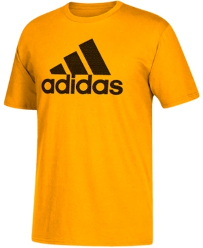 Adidas Originals Adidas Men's Logo Mesh T-shirt In Gold