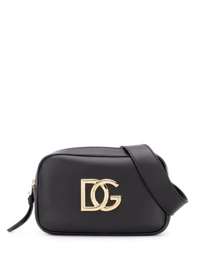 Dolce & Gabbana Dg Millennials Leather Belt Bag In Black