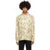 Acne Studios Simon Camp-collar Floral-print Twill Shirt In Champagne B