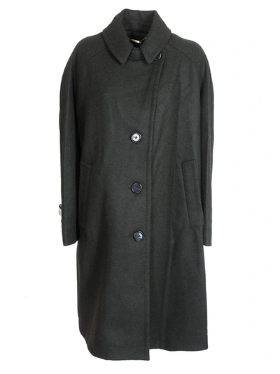 Marc Jacobs The Loden Coat In Khaki Color In Grey