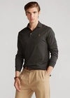 Polo Ralph Lauren Soft Cotton Long-sleeve Polo Shirt In Alpine Heather
