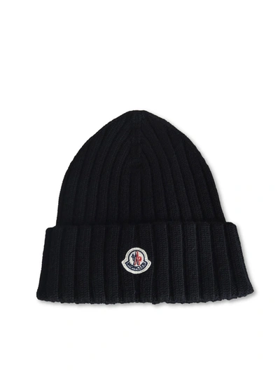 Moncler Tricot Beanie In Black