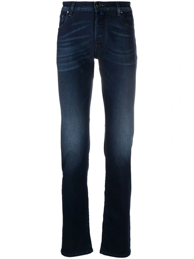 Jacob Cohen Stonewashed Slim-fit Jeans In Blue