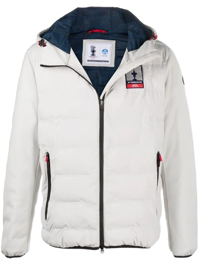 North Sails X Prada Cup Logo Padded Jacket In White