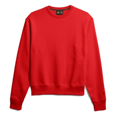 Pre-owned Adidas Originals  Pharrell Williams Basics Crewneck Sweatshirt Active Red