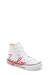Converse Kids' Chuck Taylor All Star High Top Sneaker In White/ University Red
