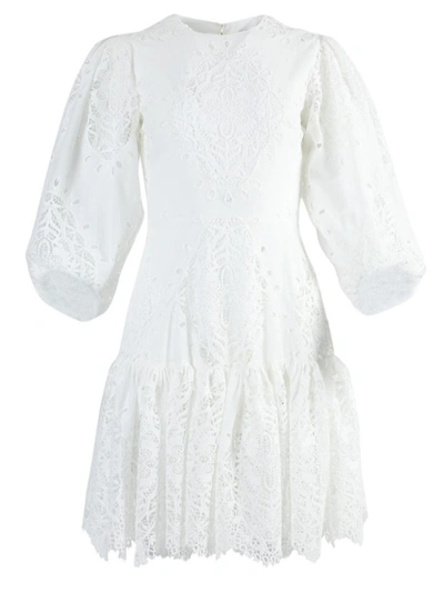Borgo De Nor Tabitha Lace Dress In White