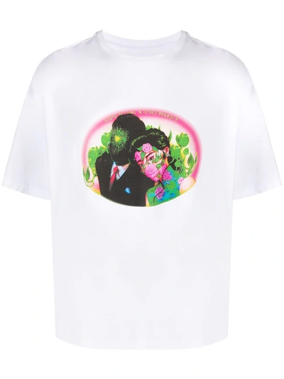 Opening Ceremony White Figures Print T-shirt