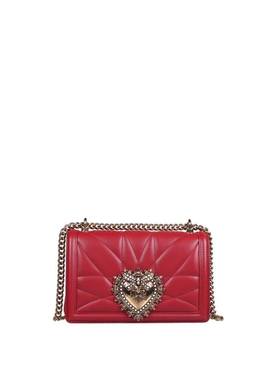 Dolce & Gabbana Red Leather Shoulder Bag