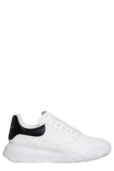 Alexander Mcqueen Mix Sole Runner Sneakers In White