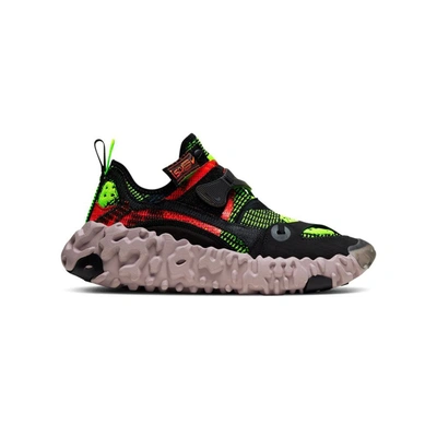 Nike Overreact Flyknit Ispa (black/hyper Crimson)