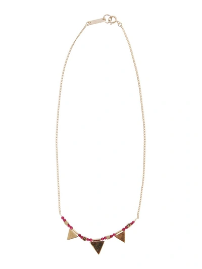 Isabel Marant Rocio Red Brass Necklace In Not Applicable
