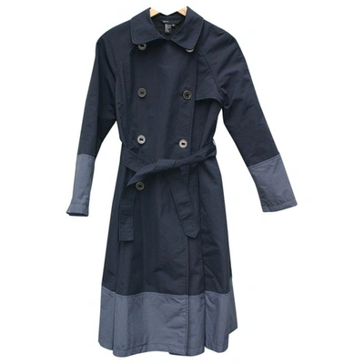 Pre-owned Marc Jacobs Trench Coat In Navy