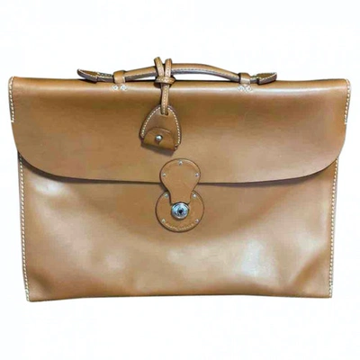 Pre-owned Ralph Lauren Camel Leather Bag