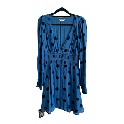 Pre-owned Reformation Mini Dress In Blue