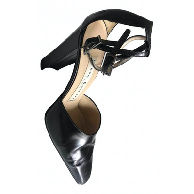 Pre-owned Diego Dolcini Leather Heels In Black