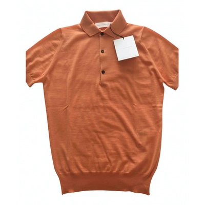 Pre-owned Victoria Beckham Wool Polo In Orange