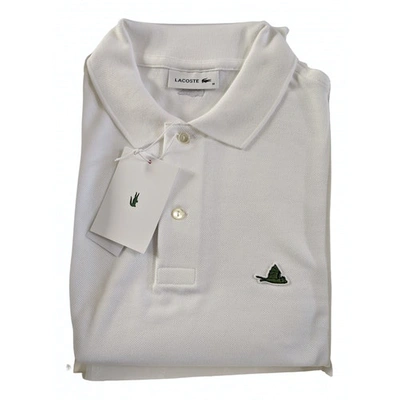 Pre-owned Lacoste White Cotton Polo Shirts