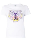 Kenzo Tiger Printed Cotton Jersey T-shirt In White