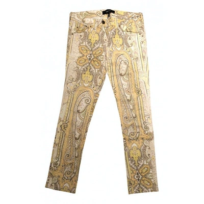 Pre-owned Isabel Marant Yellow Cotton Jeans