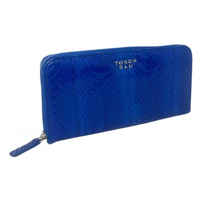 Pre-owned Tosca Blu Leather Wallet In Blue