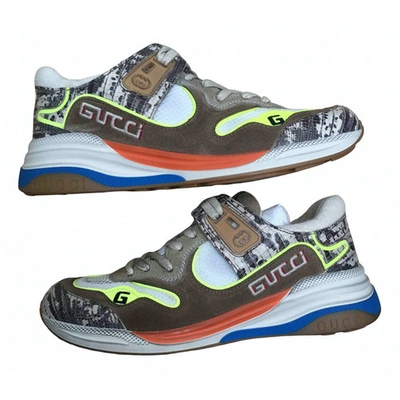 Pre-owned Gucci Ultrapace Multicolour Leather Trainers