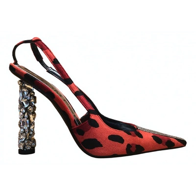 Pre-owned Tom Ford Cloth Heels In Red