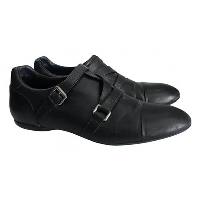 Pre-owned Louis Vuitton Leather Flats In Black
