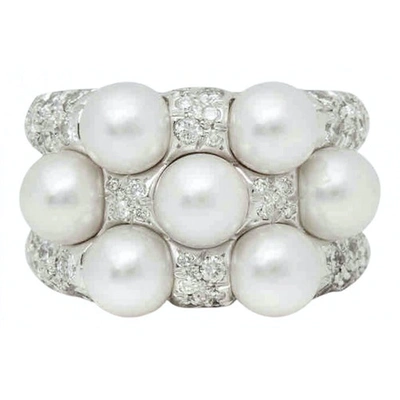 Pre-owned Mikimoto Multicolour White Gold Ring