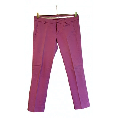 Pre-owned Dondup Chino Pants In Pink