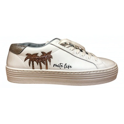 Pre-owned Chiara Ferragni Leather Trainers In White