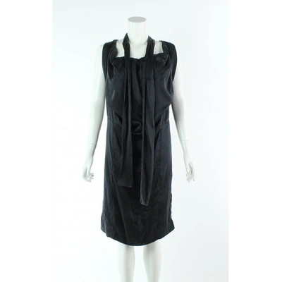 Pre-owned Vivienne Westwood Anglomania Silk Dress In Black