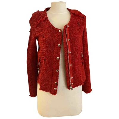 Pre-owned Iro Tweed Short Waistcoat In Red