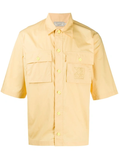 Maison Kitsuné Utility Pocket Shirt In Yellow