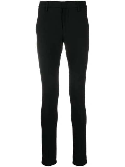 Dondup Slim-fit Jersey Trousers In Black
