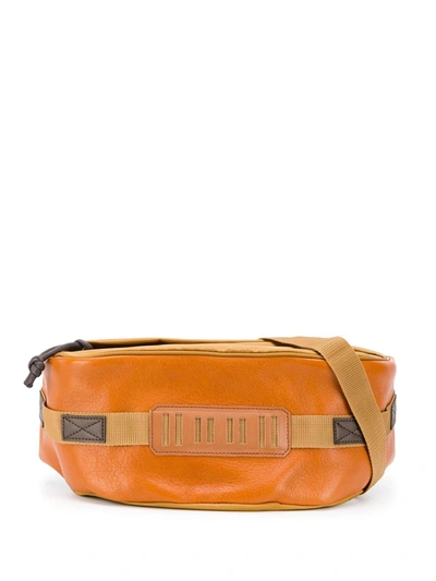 White Mountaineering Panelled Belt Bag In Brown