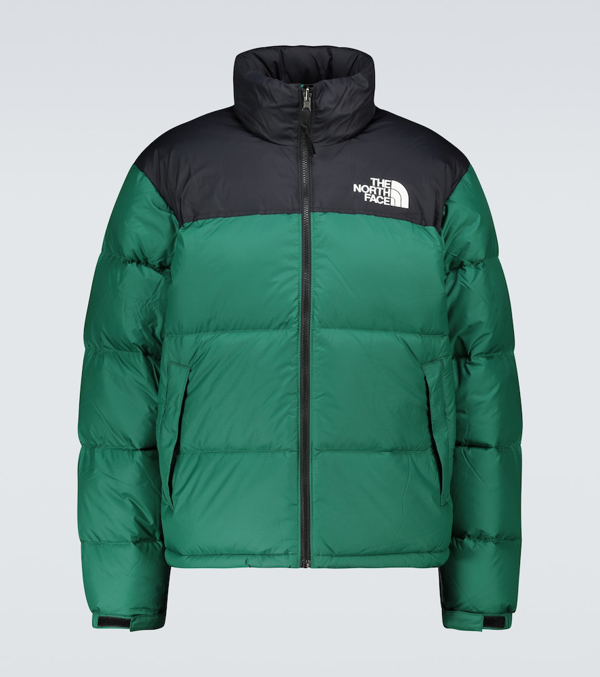 dark green north face jacket