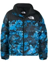The North Face 1996 Retro Nuptse Water Resistant Down Puffer Jacket In Blue