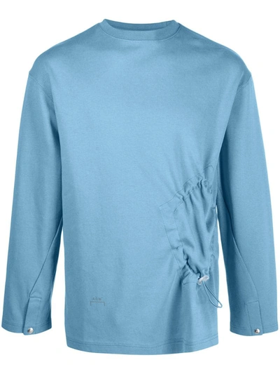 A-cold-wall* Pentagon Drawcord Long-sleeve T-shirt In Blue