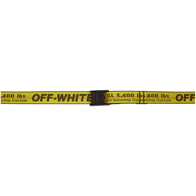 Off-white Yellow & Black Mini Industrial Belt