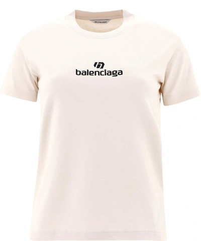 Balenciaga Sponsor Logo T In White
