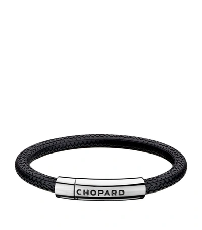 Chopard Stainless Steel Mille Miglia Bracelet In Black