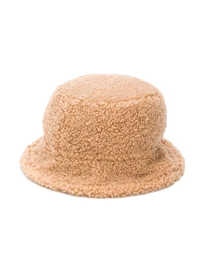 Il Gufo Kids' Shearling Hat In Neutrals
